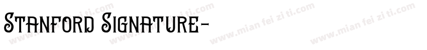 Stanford Signature字体转换